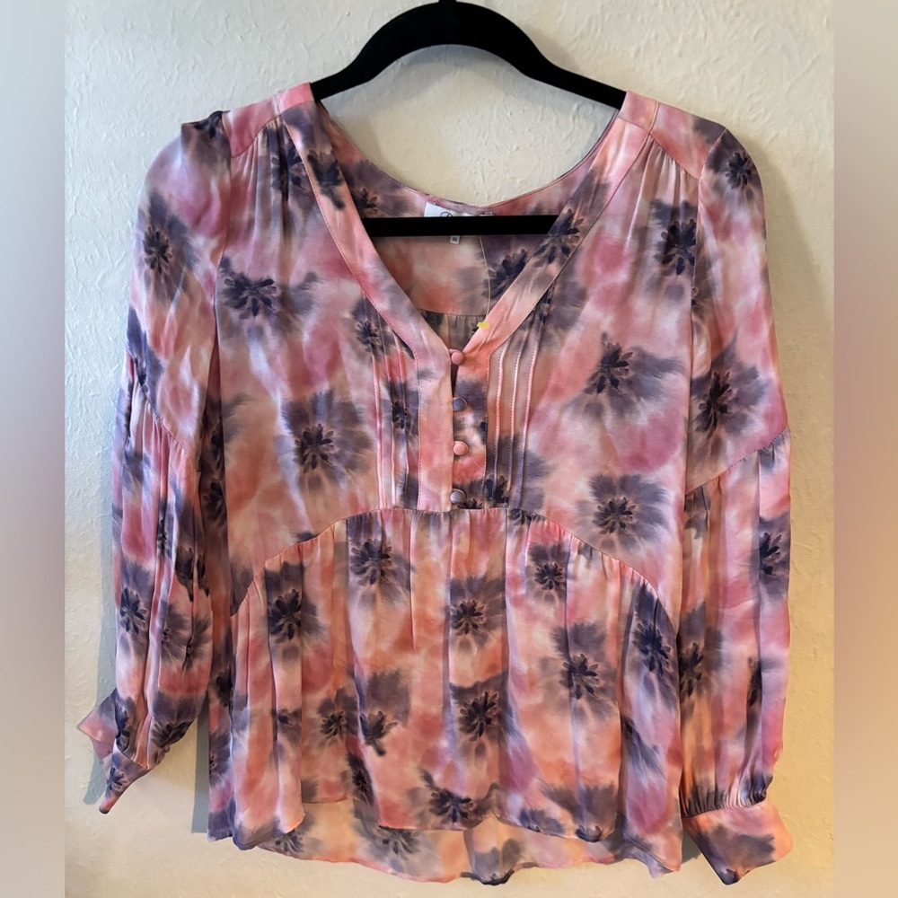 Parker Pink Silk Top